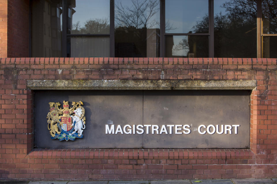 The sign to Folkestone Magistrates Court on 30th January 2018 in Folkestone, United Kingdom. (photo by Andrew Aitchison / In pictures via Getty Images)