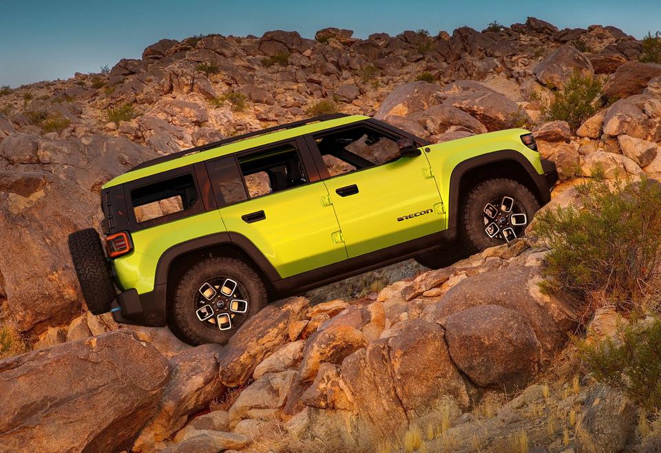The electric Jeep® Recon is expected to go on sale in summer, 2024.