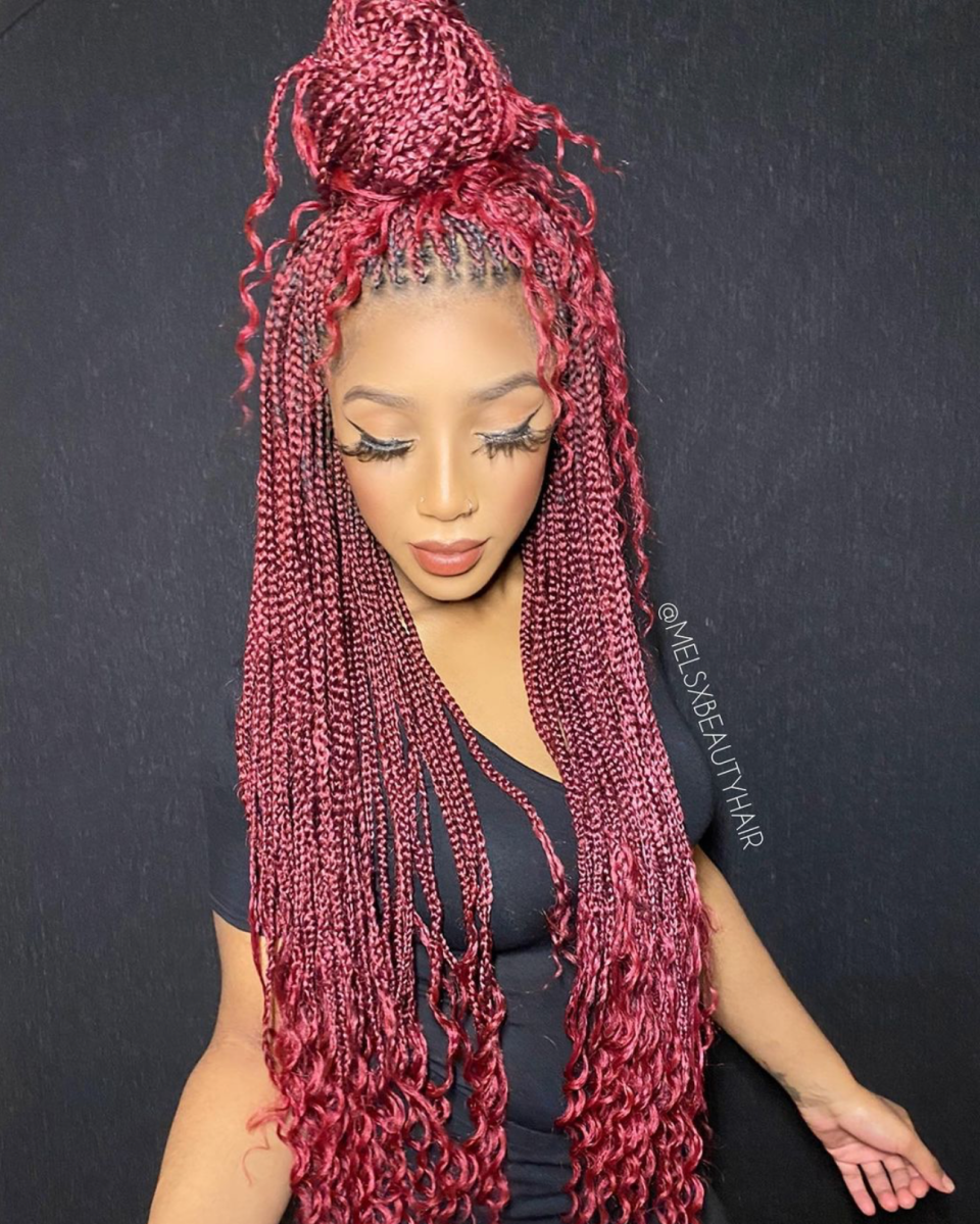 Knotless Goddess Braids