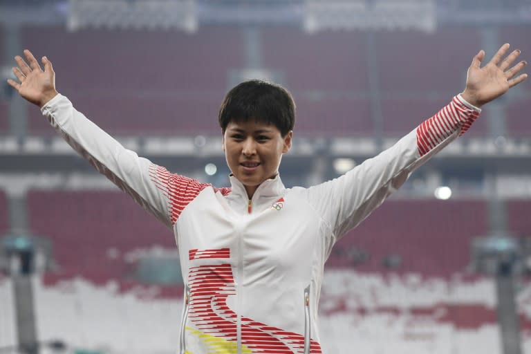 China's Luo Na won the women's hammer