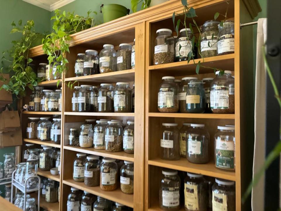 Five Goddess Farms’ Apothecary + Tea Room is open Saturday, 11 a.m.-5 p.m., and by appointment.