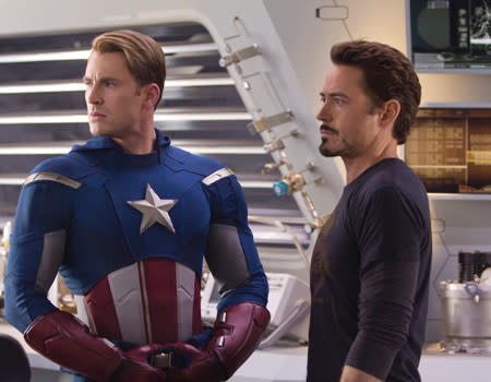 <p>Captain America also unites with Iron Man (Robert Downey Jr) to stop the Loki threat.</p>