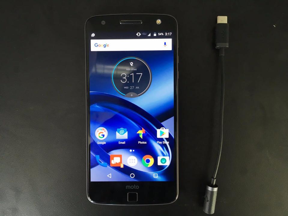 moto z headphone jack dongle