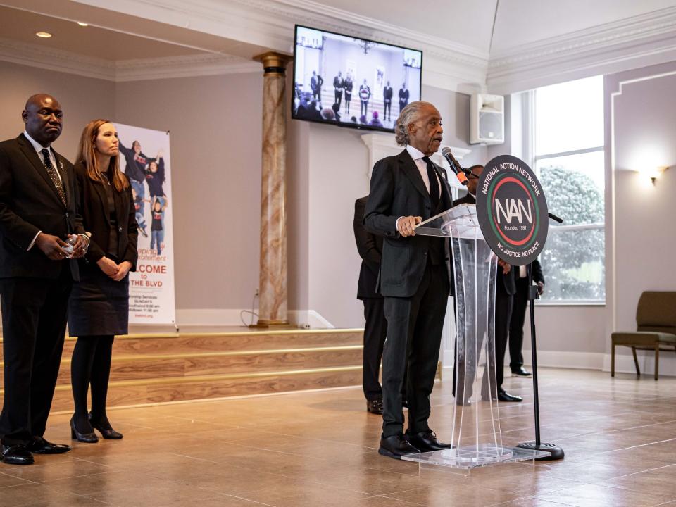 The Rev. Al Sharpton at Tyre Nichols' funeral