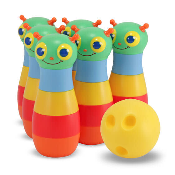 This <a href="https://yhoo.it/3iODlo6" target="_blank" rel="noopener noreferrer">Happy Giddy Bowling Set</a> is fun for big kids and toddlers alike. Set up in the backyard, on the sidewalk or even indoors. Get it for $20 from <a href="https://yhoo.it/3iODlo6" target="_blank" rel="noopener noreferrer">Melissa and Doug</a>.