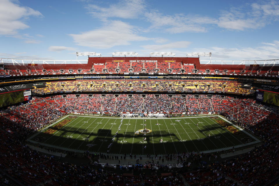 The stands of FedEx Field will remain empty this season. (Photo by Patrick McDermott/Getty Images)