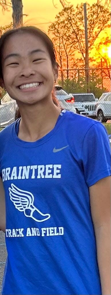 Caitlyn Chang of Braintree High has been named to The Patriot Ledger/Enterprise Girls Cross Country All-Scholastic Team.