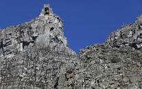 A cable car near the top of the city's Table Mountain, in Cape Town, South Africa, Friday, July 31, 2020. For growing numbers of businesses and individuals who depend on the global tourism industry, the question is not so much when the coronavirus pandemic will end but how and if they'll survive until business picks up. (Photo/Nardus Engelbrecht)