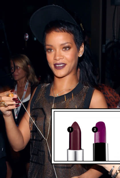 <div class="caption-credit"> Photo by: TotalBeauty.com</div><div class="caption-title">PURPLE</div>Ladies with darker complexions are lucky when it comes to the dark lipstick trend; they can venture into the world of blue-based purples. That collection of colors has a big bonus: They will make your teeth look extra white. <br> <br> <b>Our faves:</b> <br> 1. <a rel="nofollow noopener" href="http://www.totalbeauty.com/reviews/product/504376/mac-lipstick" target="_blank" data-ylk="slk:Mac Cosmetics Lipstick in Smoked Purple;elm:context_link;itc:0;sec:content-canvas" class="link ">Mac Cosmetics Lipstick in Smoked Purple</a>, $15 <br> 2. <a rel="nofollow noopener" href="http://www.totalbeauty.com/reviews/product/6437292/illamasqua-lipstick" target="_blank" data-ylk="slk:Illamasqua Lipstick in Underworld;elm:context_link;itc:0;sec:content-canvas" class="link ">Illamasqua Lipstick in Underworld</a>, $24 <br>