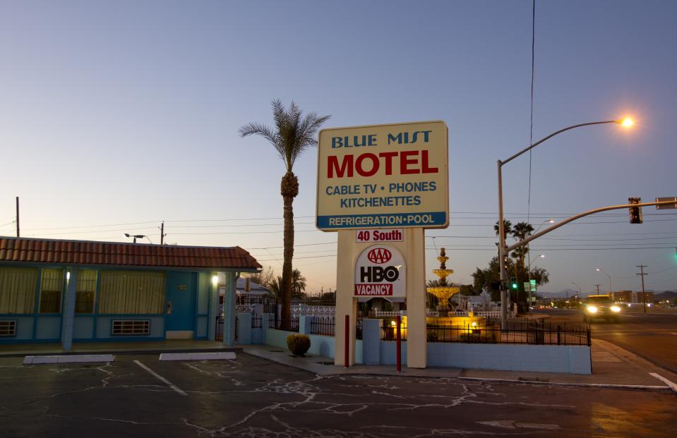 In 1984 Robert Moorman was granted a compassionate furlough from the Arizona State Prison Complex in Florence to visit with his adoptive mother. It was during that time at the Blue Mist Motel, shown here in 2012, that Moormann killed his adoptive mother and chopped up her body into pieces. Moormann was serving a sentence for kidnapping.