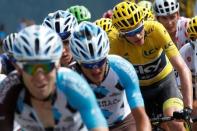 Cycling - The 104th Tour de France cycling race - The 179.5-km Stage 18 from Briancon to Izoard, France - July 20, 2017 - Team Sky rider and yellow jersey Chris Froome of Britain in action. REUTERS/Christian Hartmann