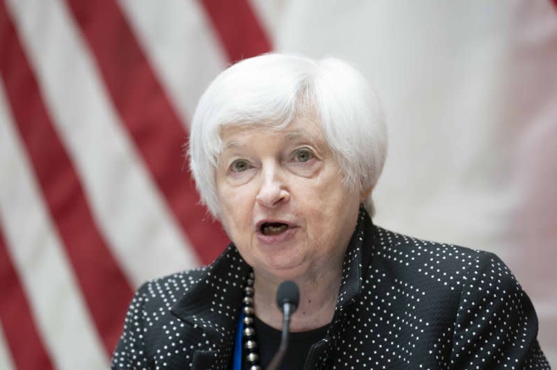 Treasury Secretary Janet Yellen warned that the United States would default on its debts if it did not raise or suspend the debt limit by June 5. File Photo by Bonnie Cash/UPI