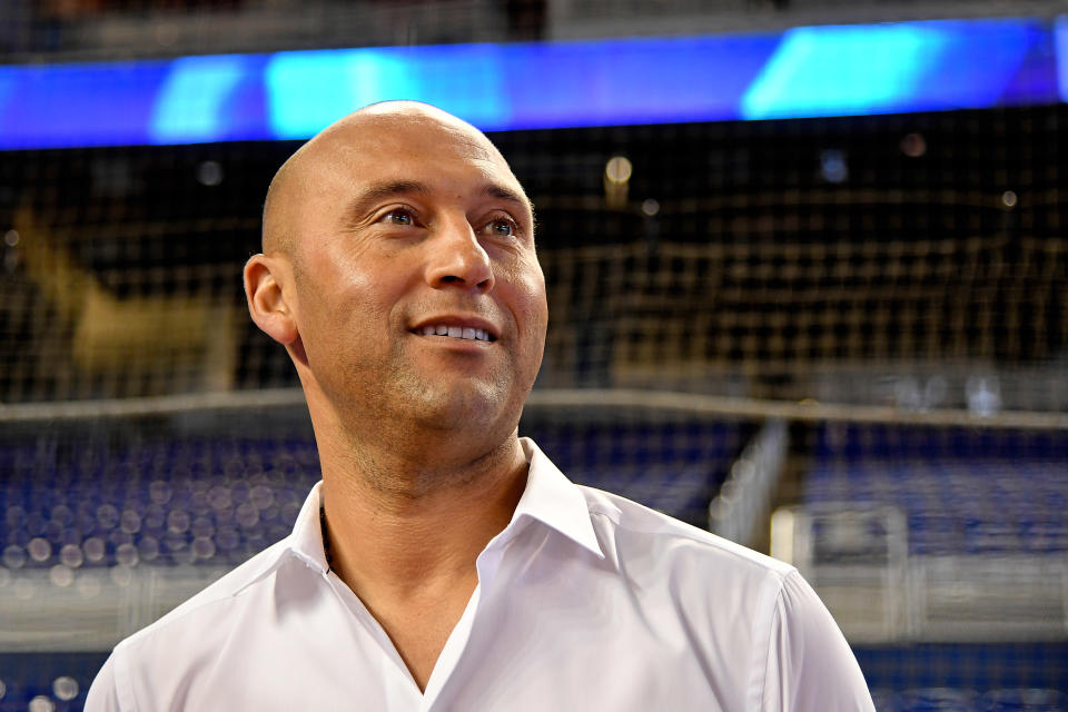 Yankees legend Derek Jeter leads the new crop of names on the Hall of Fame ballot. (Jasen Vinlove-USA TODAY Sports)
