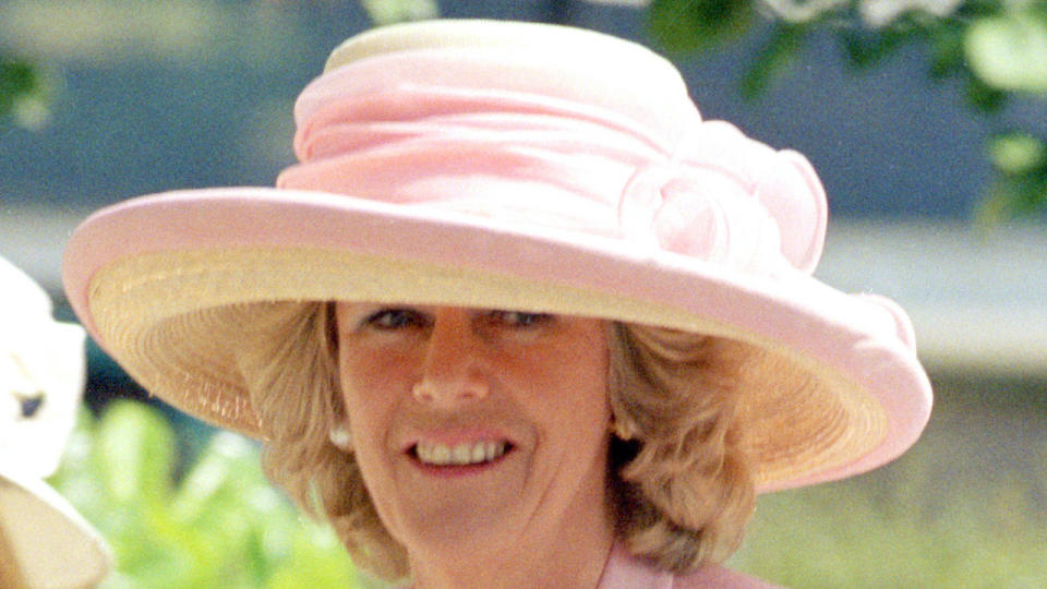 1999: Camilla Parker Bowles leaving the Chelsea Old Church