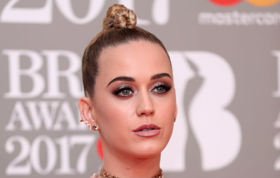 Katy Perry looked like a shiny new copper penny at the “Vanity Fair” Oscars after party