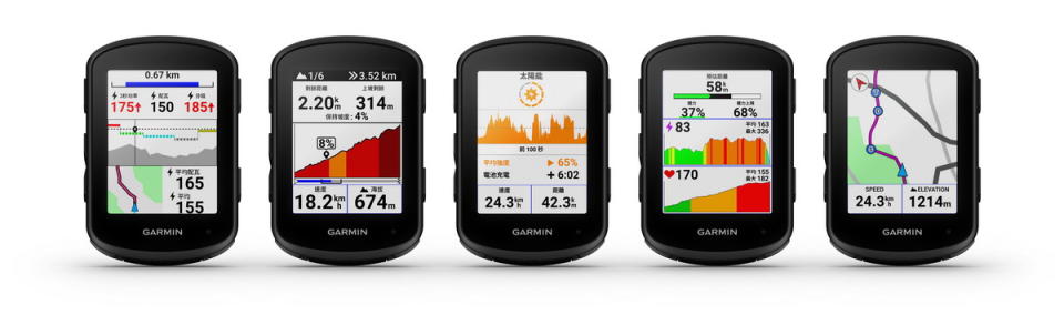 圖／Garmin輕量化太陽能充電自行車錶Edge 840/540 Solar在台開賣。