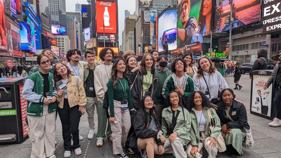The McKay High School's Scots-Appella group in New York City.