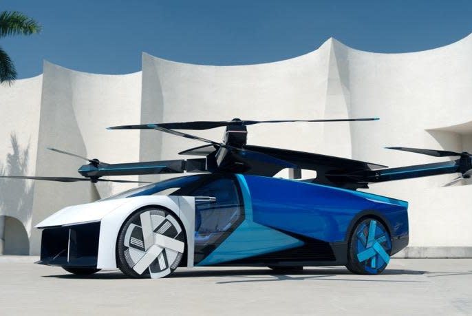 Chinese flying car manufacturer XPENG AEROHT had been quietly preparing a new vehicle for CES. Photo courtesy of XPENG AEROHT