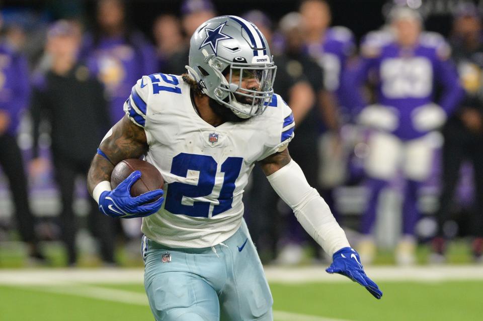 Ezekiel Elliott has rushed for 765 yards and 8 TDs this season for the Cowboys.