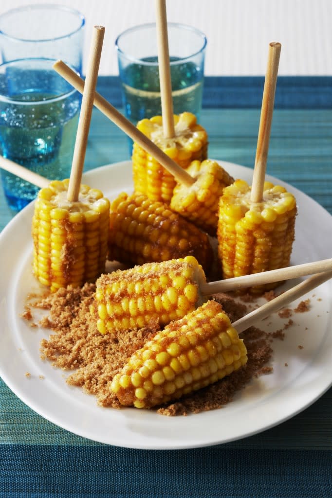 Brown Sugar Corn Lollipops