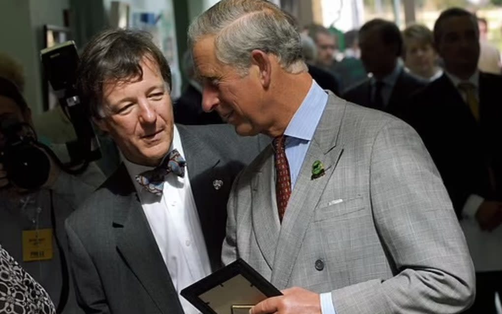 King Charles pictured at Culm Valley Integrated Centre for Health in Cullompton with Dr Dixon in 2008