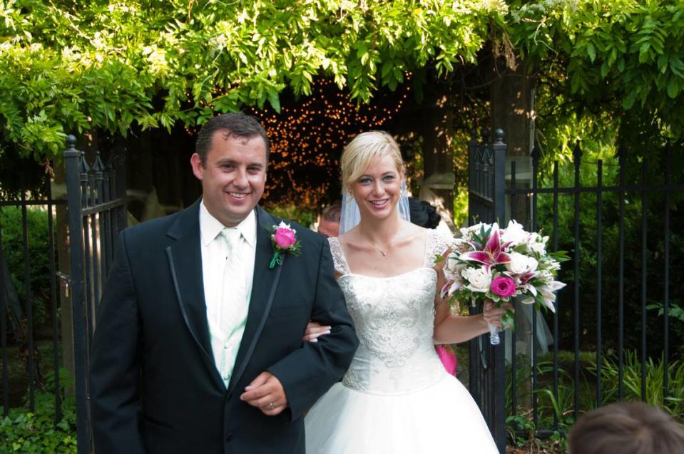 Jason Corbett, left, and Molly Martens on their wedding day in 2011.