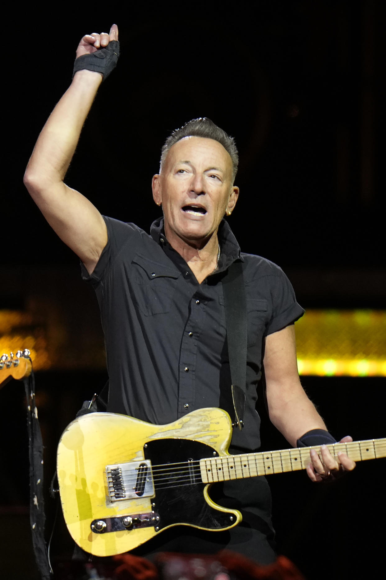 Singer Bruce Springsteen and the E Street Band perform during their 2023 tour Wednesday, Feb. 1, 2023, at Amalie Arena in Tampa, Fla. (AP Photo/Chris O'Meara)