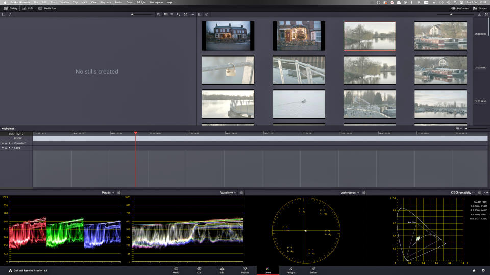 Screenshot from Blackmagic DaVinci Resolve