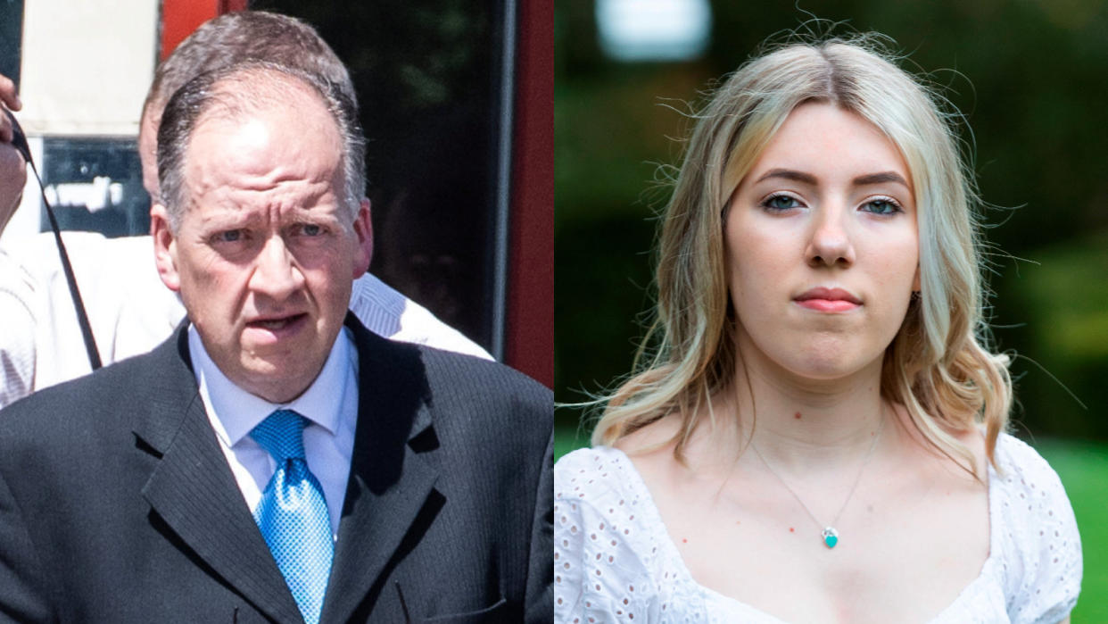 Graham Mansie was given a suspended sentence after pleading guilty to stalking his former pupil Maisie Relph. (SWNS)