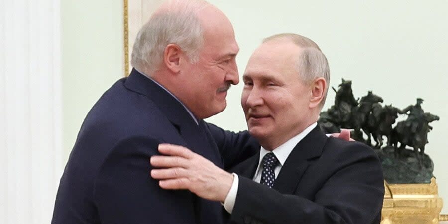 Dictators Alexander Lukashenko and Vladimir Putin