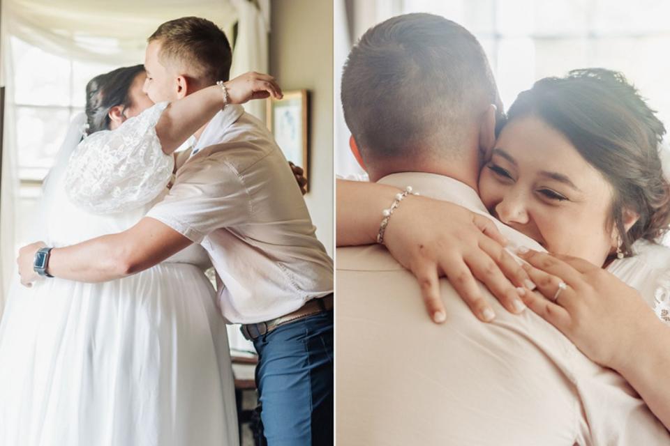 <p>Weddings Perfectly Captured</p> India Dawn Jones and her brother Christian.