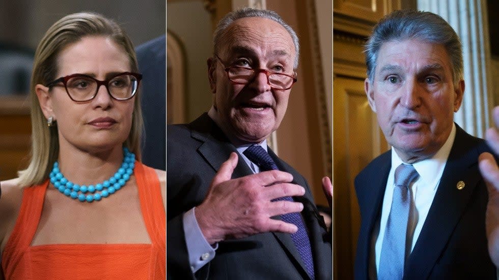 Sens. Sinema, Schumer and Manchin