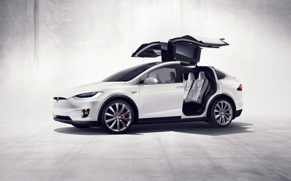 Electric car maker Tesla Motors launched its first sport-utility vehicle, the Model X – the first fully-electric SUV on the general car market - Credit: TESLA MOTORS / HANDOUT 