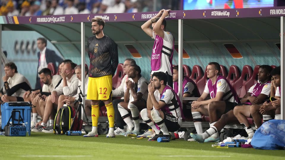 Germany lost to Japan at the 2022 World Cup and also were beaten by them in Hansi Flick's last game in charge. - Matthias Schrader/AP