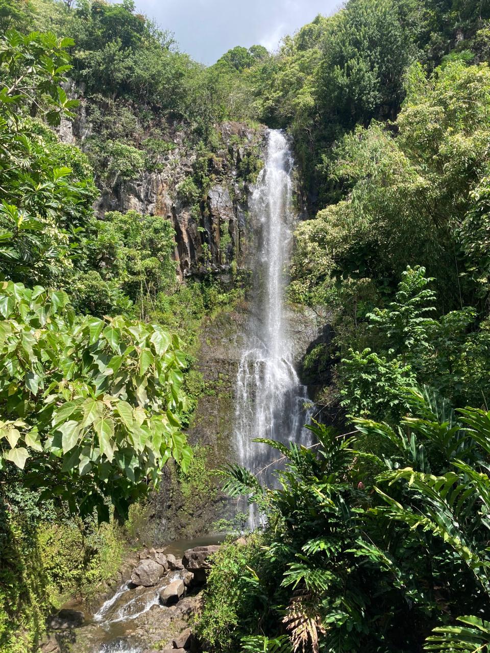 Waterfalls are plentiful along the road to Hana, often just a short walk off the highway.