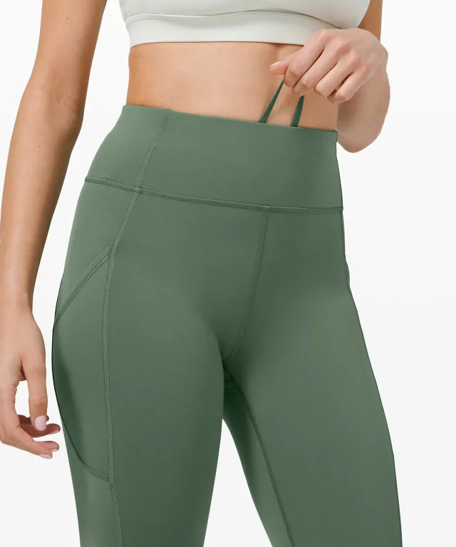 Squat, stride and stretch in the lululemon Invigorate Tight