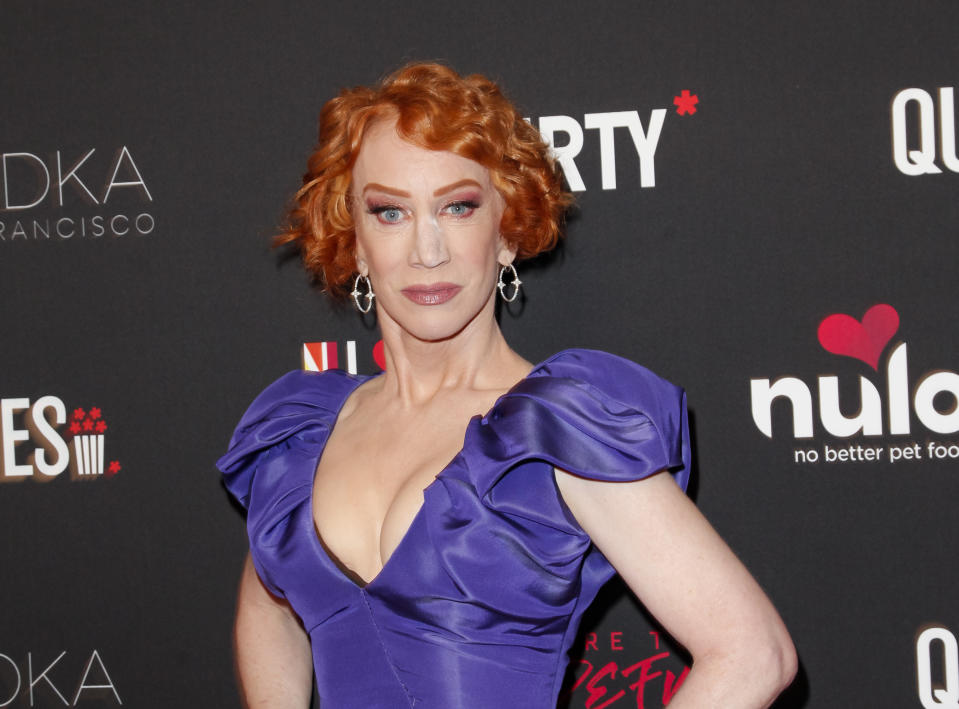 LOS ANGELES, CALIFORNIA - FEBRUARY 25: Kathy Griffin attends The Queerties 2020 Awards Reception at LA Liason on February 25, 2020 in Los Angeles, California. (Photo by Tibrina Hobson/Getty Images)