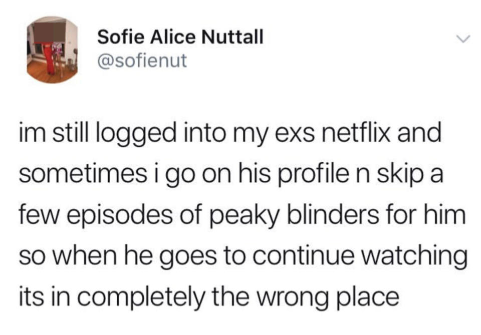 A person who skips episodes to mess up someone's Netflix