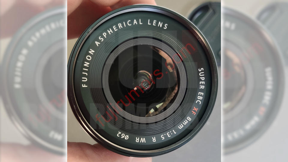 Leaked product shots of supposed Fujinon XF8mm f/3.5 lens