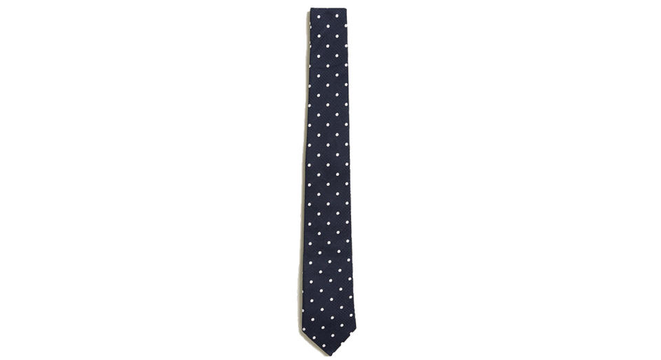 Textured Polka Dot Pure Silk Tie