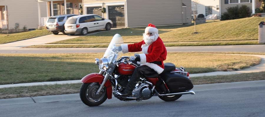 Biker Santa 