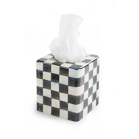 2) Courtly Check Tissue Box Cover