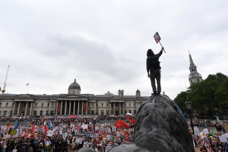 Protest against U.S. President Donald Trump in London