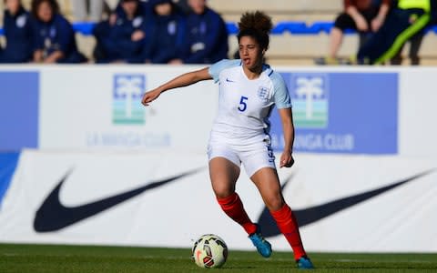 Gabby George on the ball - Credit: Getty Images