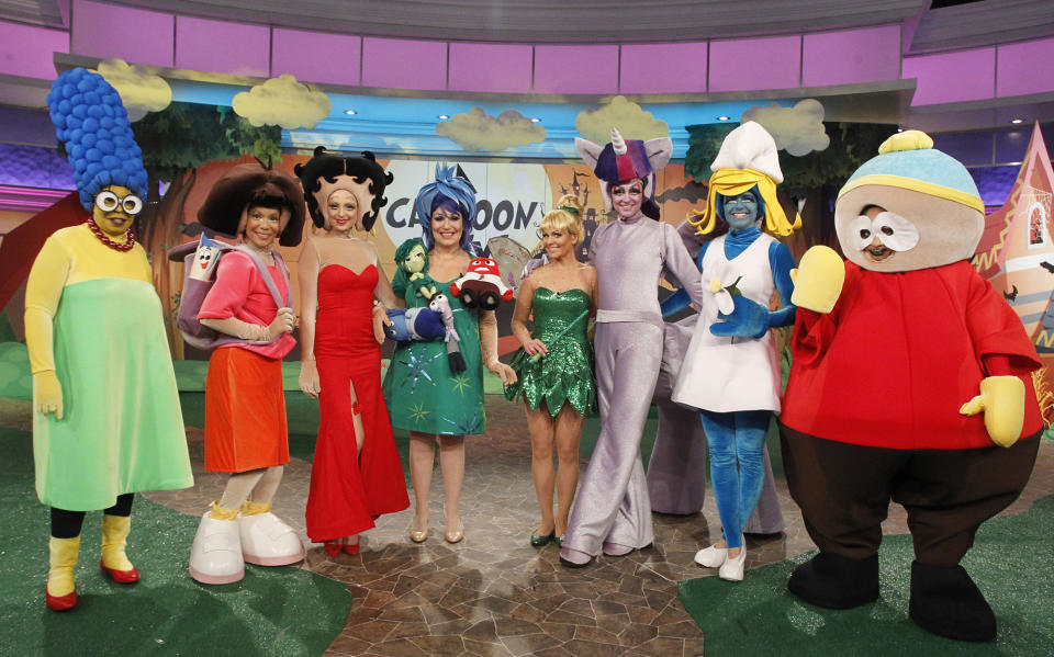 THE CAST OF THE VIEW CARTOON CHARACTERS