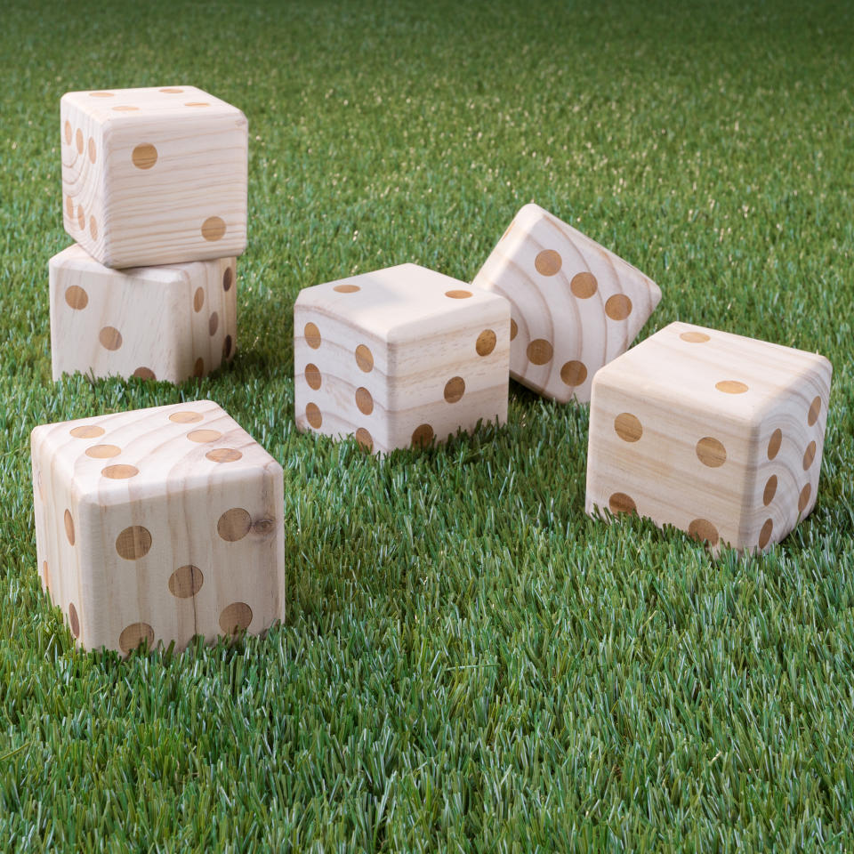 Giant Wooden Yard Dice