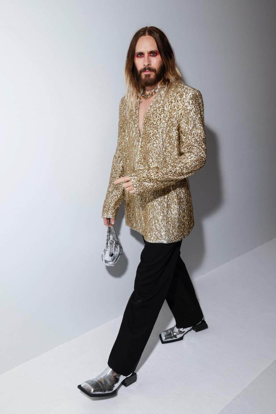 Jared Leto at Givenchy (Vianney Le Caer/Invision/AP)