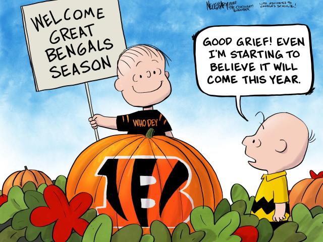 Cincinnati Bengals AFC North Champions Editorial Cartoon 