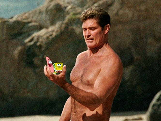 david hasselhoff the spongebob movie cameo