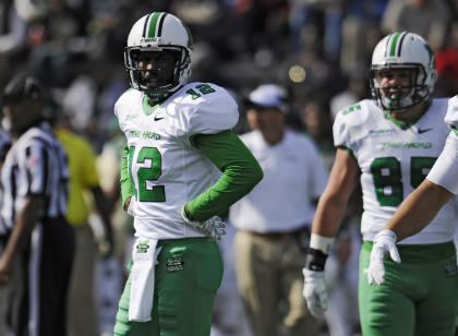 Rakeem Cato and the Thundering Herd take a high-powered offense to Boca Raton, Fla. (USAT)